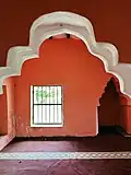 Interior of 19th Century Mosque that has 15th century inscriptions near Mbuamaji Ruins