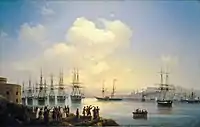 The Russian Squadron on the Sebastopol Roads (1846), by Ivan Aivazovsky.