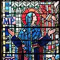 JE Nuttgens Left Light (Detail), East Window, St Etheldreda's Church, Ely Place, London.
