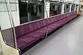 Full-width longitudinal seat