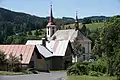 View towards the church