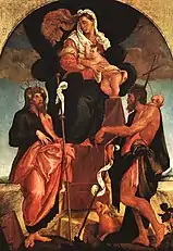 Altarpiece painted for the Church at Tomo, Pinakothek at Munich