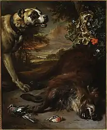 Still Life (1705), oil on canvas, 123 x 99&nbsp;cm., National Museum, Warsaw