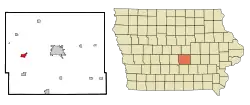 Location of Colfax, Iowa