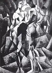 Jean Metzinger, 1910-11, Deux Nus (Two Nudes, Two Women), oil on canvas, 92 x 66&nbsp;cm, Gothenburg Museum of Art, Sweden. Exhibited at the first Cubist manifestation, Room 41 of the 1911 Salon des Indépendants, Paris. Exposició d'Art Cubista, 1912