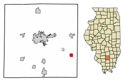 Location of Belle Rive in Jefferson County, Illinois