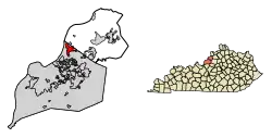 Location of Prospect in Jefferson County, Kentucky