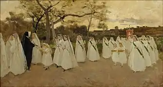 Procession of Schoolgirls