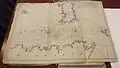 One of the charts inside Joseph's folio