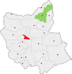Location of Kaleybar County in East Azerbaijan province