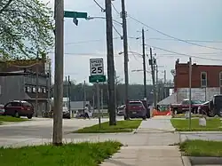 Downtown Keithsburg in April 2017