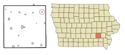 Location of Kinross, Iowa