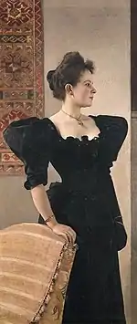 Portrait of a Woman by Gustav Klimt, completed 1893 or 1894