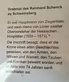 Information panel at Gravestone (in German)
