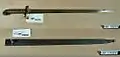 Knife bayonet m/1915 for m/1894-14 carbine, Royal Swedish Navy (overall length 635&nbsp;mm/25&nbsp;in)