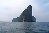 Vertical limestome cliffs of Ko Phi Phi Le