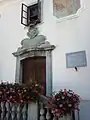 The Baroque portal of the house and library of Peter Pavel Glavar, designed by Franc Jelovšek&nbsp;[sl]