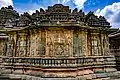 Narasimha avatar of Vishnu in the center