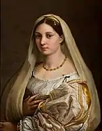 RaphaelWoman with a Veil. 82 × 60 cm.