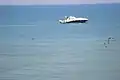 Yachts stopping at Faros Beach