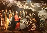 Christ served by angels in the desert (1616)