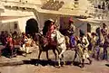 A Maratha, leaving for hunting from Gwalior Fort