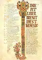 Incipit of the Book of Genesis