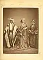 1. Arab lady from Jerusalem2. Fellah from around Jerusalem3. Fellah woman from around Jerusalem