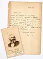 A letter from Karl Marx to Prof. Edward Spencer Beesly