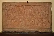 Descent from Heaven, 2nd century CE, Mathura.