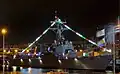 Michael Murphy seen at night in Pearl Harbor, 18 December 2012