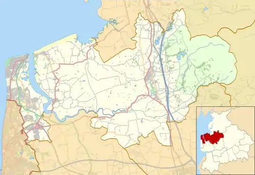 Cleveleys is located in the Borough of Wyre
