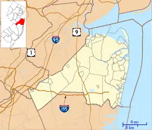 Spring Lake is located in Monmouth County, New Jersey