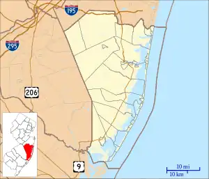 Point Pleasant Beach is located in Ocean County, New Jersey