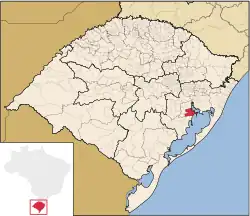 Location within Rio Grande do Sul