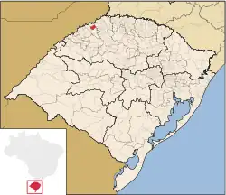 Location of Horizontina in Rio Grande do Sul