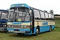 Duple Dominant II bodied Bedford YMT.  This coach has the early style of Dominant II grille and a raised "Bristol dome" destination/operator name display above the windscreen.