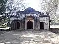 A Mosque including four walls of an enclosed garden