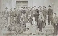 Duchesne (below the cross) at Tarquinia, April 1885