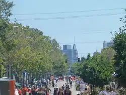 San Pablo Avenue during Love Our Neighborhood Day 2014