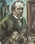 Self-portrait with Palette (1924), oil on canvas, 100 x 79 cm., Museum of Modern Art, New York