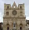 The front elevation of the cathedral