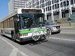 MATA bus with bike carrier 2010-10-02 Downtown Memphis TN