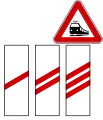 Distance of level crossing without barrier