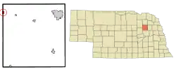 Location of Tilden, Nebraska