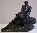 Man Battling with the Elements