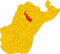 Cittanova within the Province of Reggio Calabria