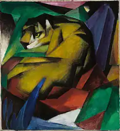 Der Tiger, The Tiger (1912), Lenbachhaus in Munich
