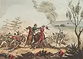 Marshal Beresford disarming a Polish lancer at the Battle of Albuera
