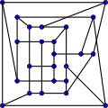 The crossing number of the McGee graph is&nbsp;8.